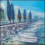 Leinen | Gardasee 80x60 cm 2023